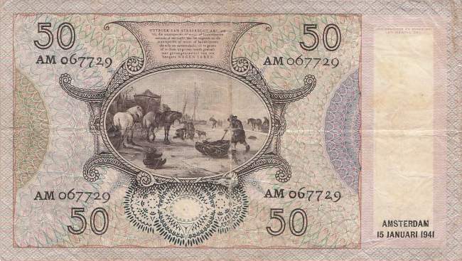 50 Gulden p58 15.1.1941